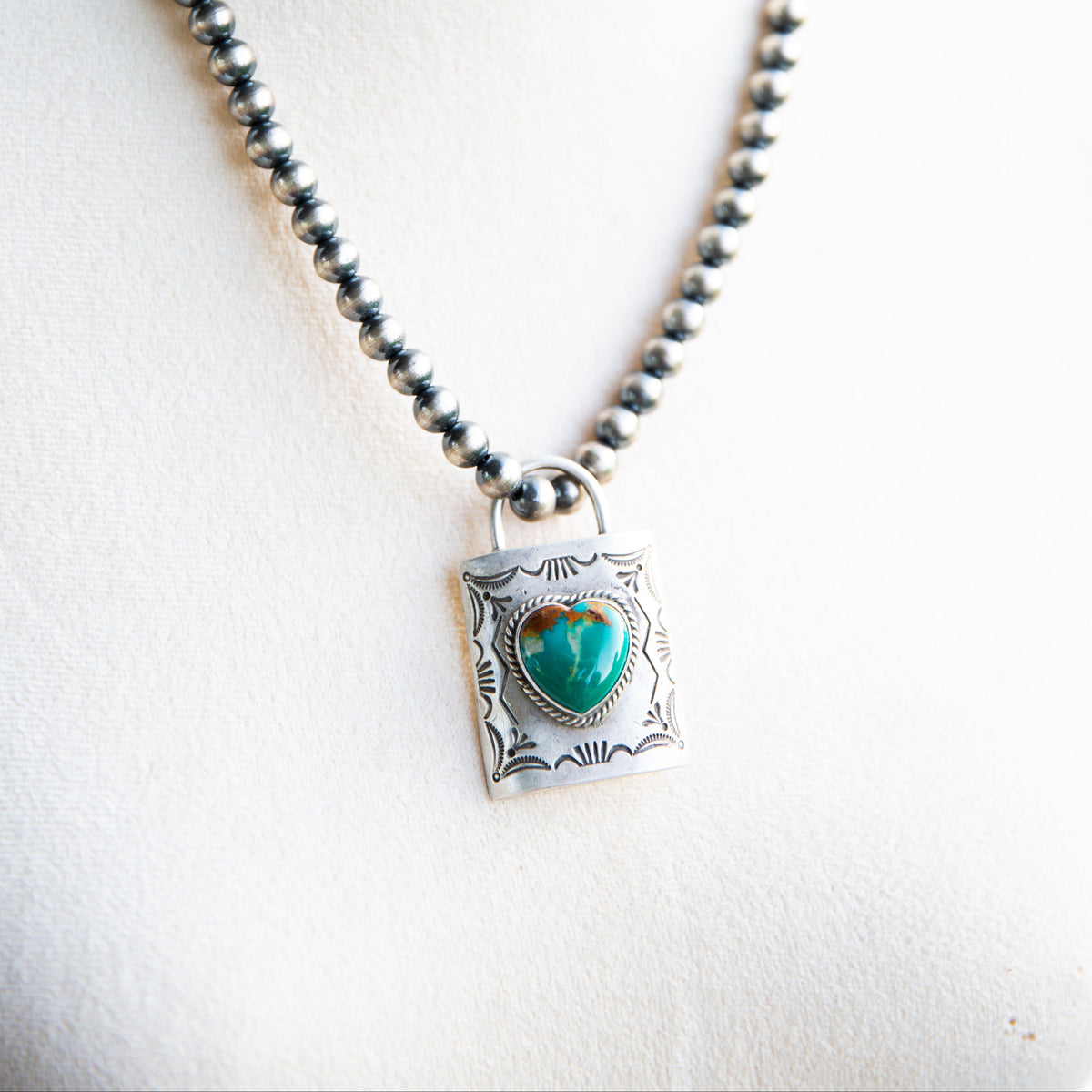 The Layton | Turquoise Lock Pendants by Charles Johnson