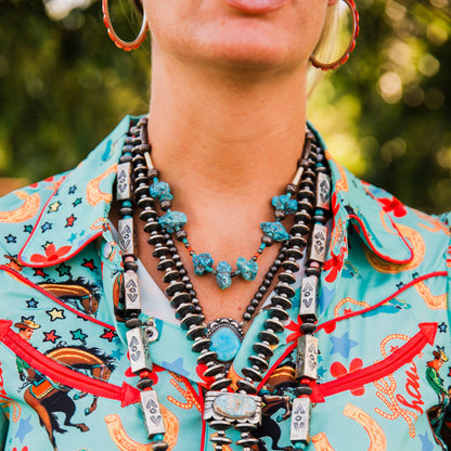 The Sweeny | 17" Vintage & Red Coral Necklace