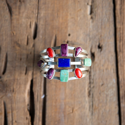 The Pratt | Multi Stone Cuff by Emer Thompson