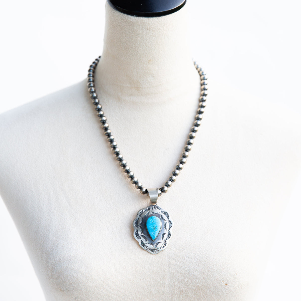 The Otoe | Turquoise Concho Pendant by Chimney Butte