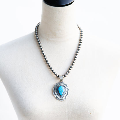 The Otoe | Turquoise Concho Pendant by Chimney Butte