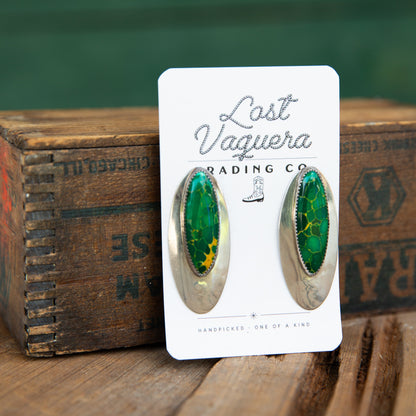 The Rockwood's | Vintage Carico Lake Turquoise Stud Earrings