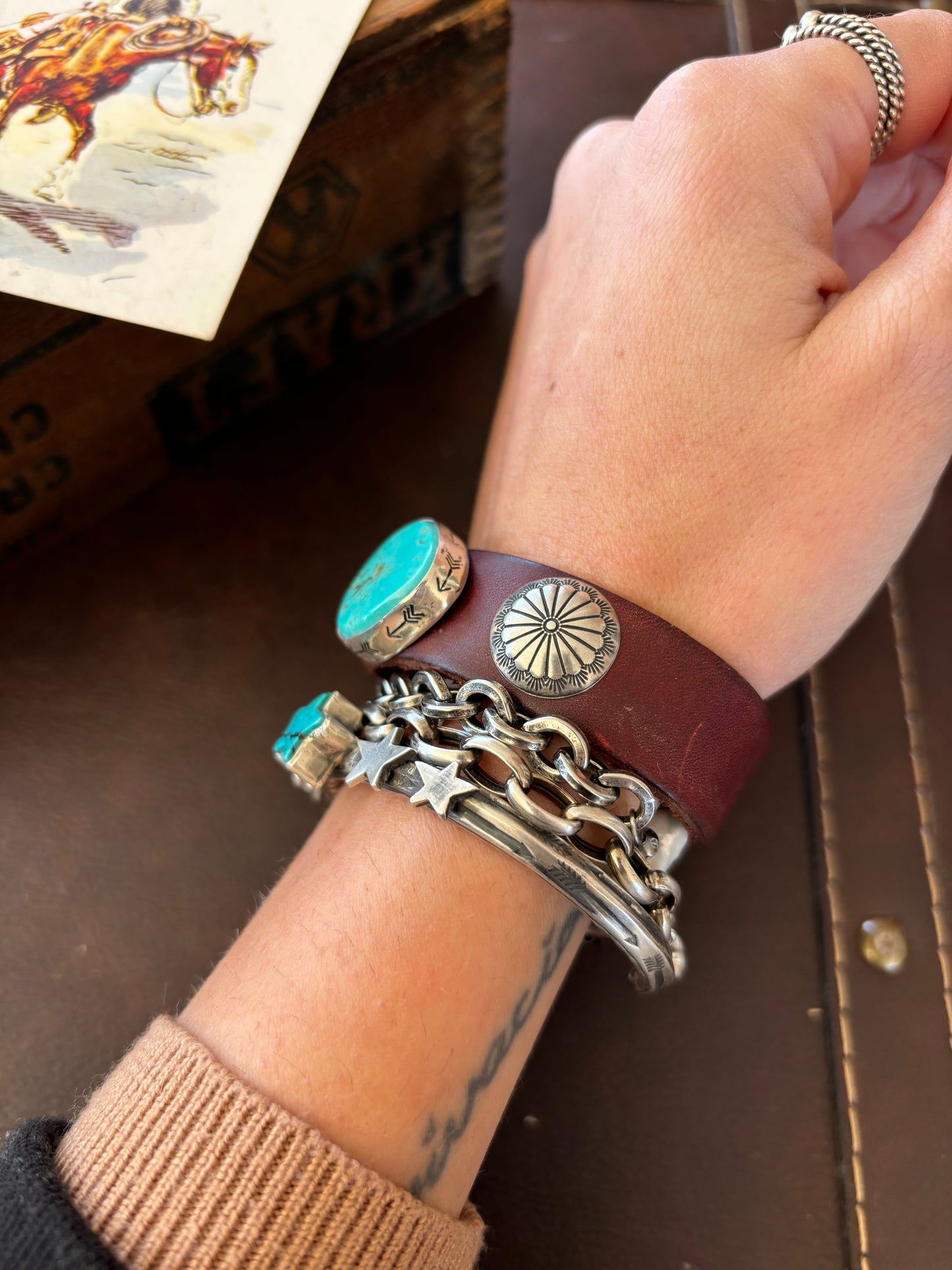 The Brookings Leather Cuff