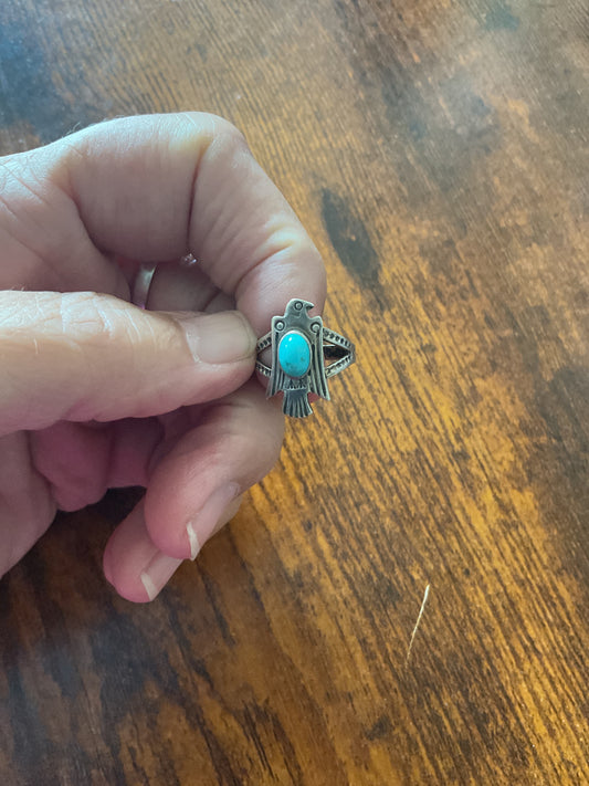 Live Sale #30 Thunderbird Ring Size 5