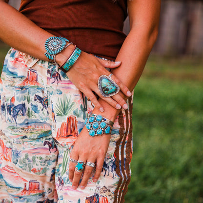 The Tularosa | Adjustable Turquoise Ring by Tawney Willie