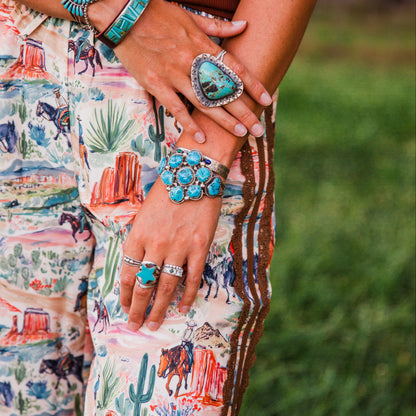 The Lometa | Vintage Natural Turquoise Cuff
