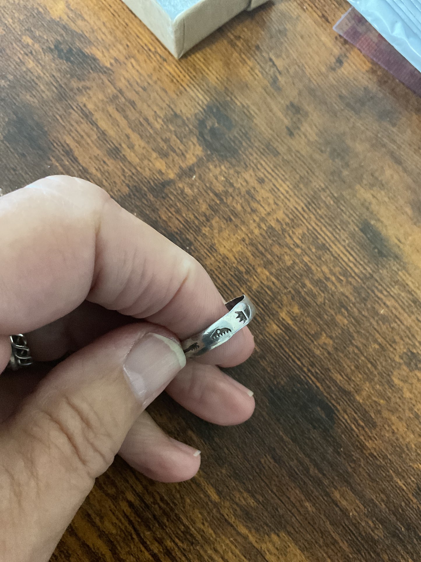 Live Sale #19 Stamped Sterling Band Size 7