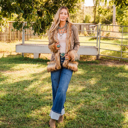 The Coleman's | Straight Leg Cuffed Dark Wash Jeans