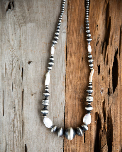 The Longoria | Navajo & Fresh Water Pearls by Rose Martin