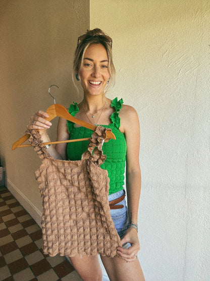 The Rambler Tank in Green LARGE