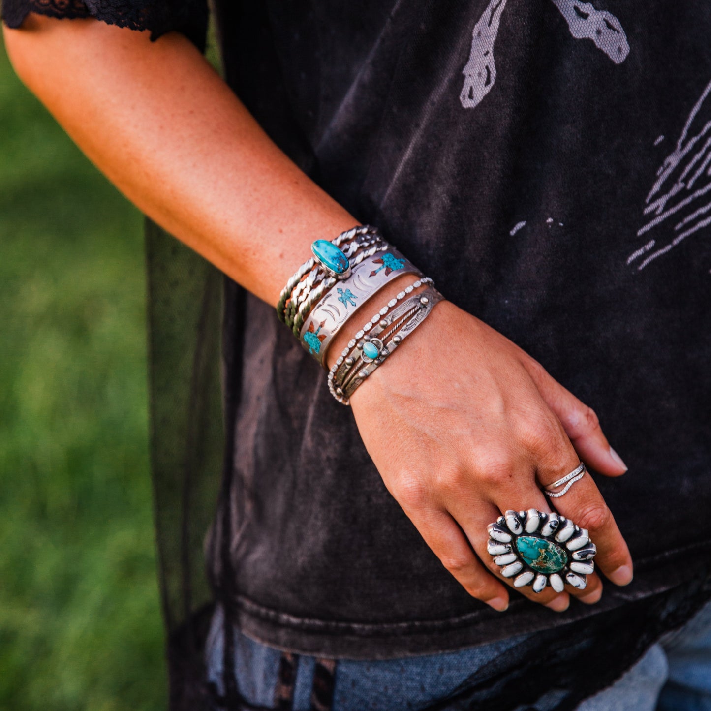The Torino | Vintage Handmade TurquoiseCuff