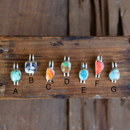 The Treaty's | Turquoise/Spiny Pendants by Patrick Yazzie
