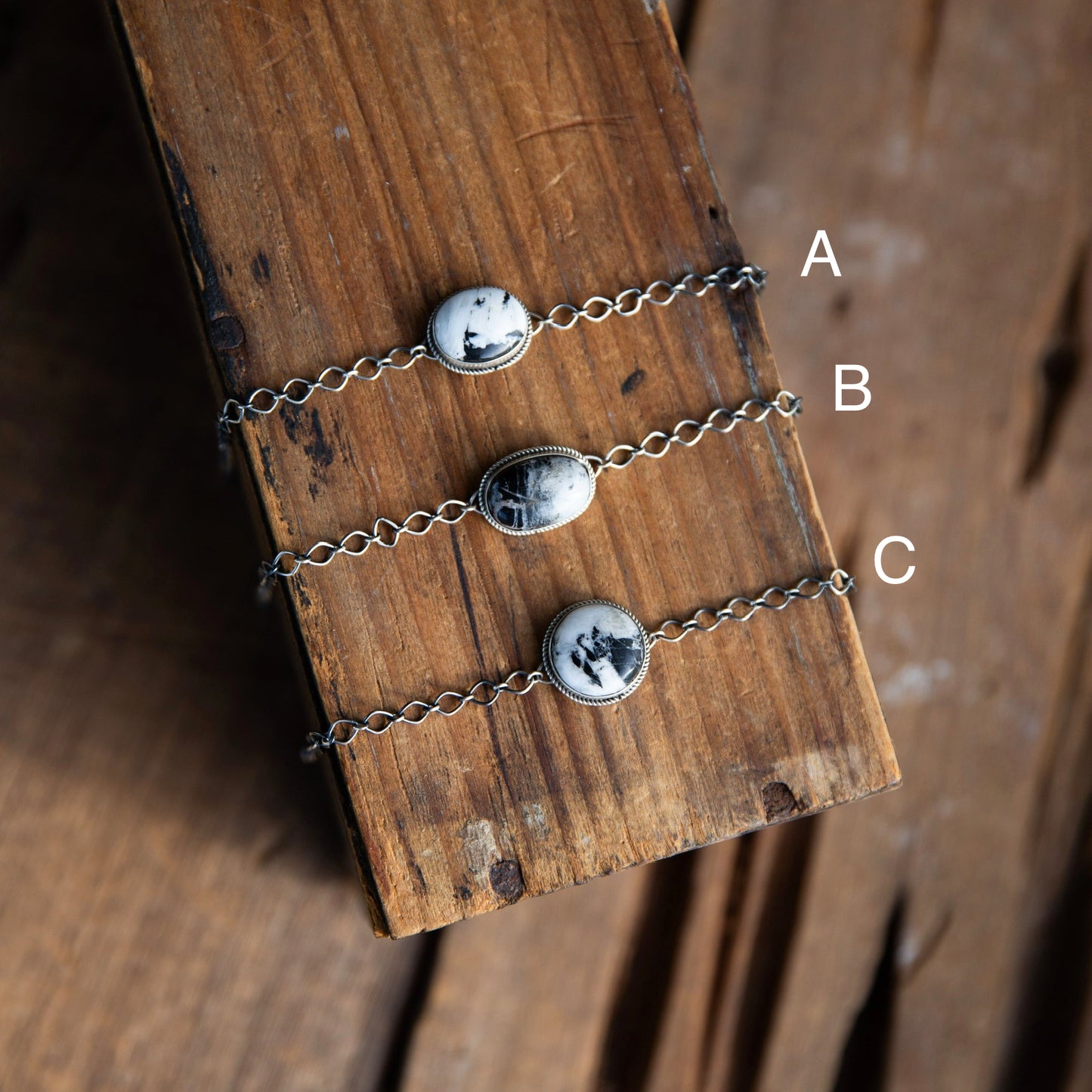 The Dasha | White Buffalo Chain Bracelet