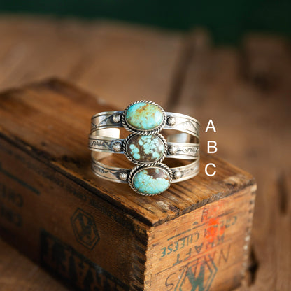 The River | Turquoise Cuff by Rick Enriquez