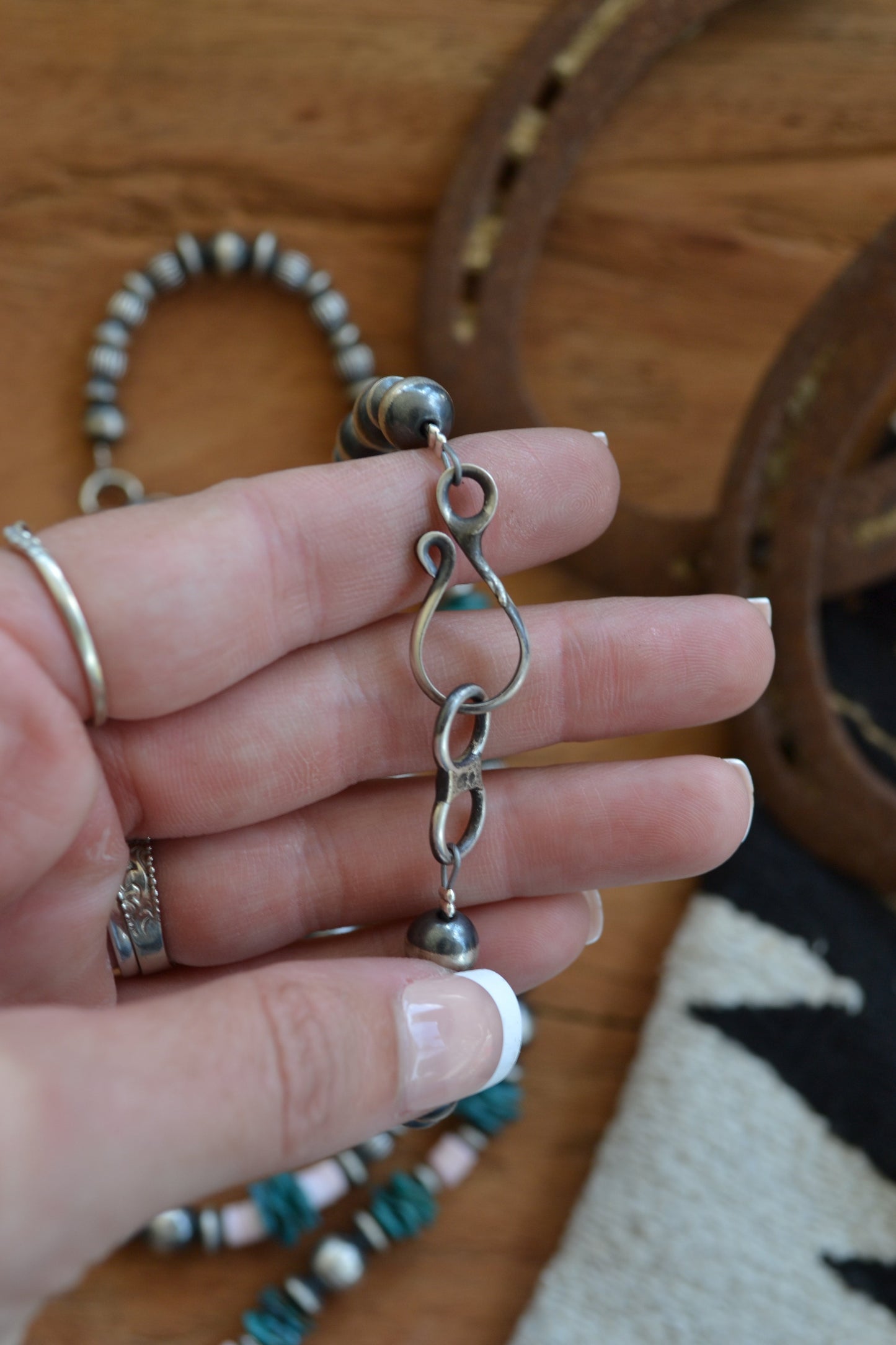 The Nova | Pink Conch & Turquoise Pearls by Chimney Butte