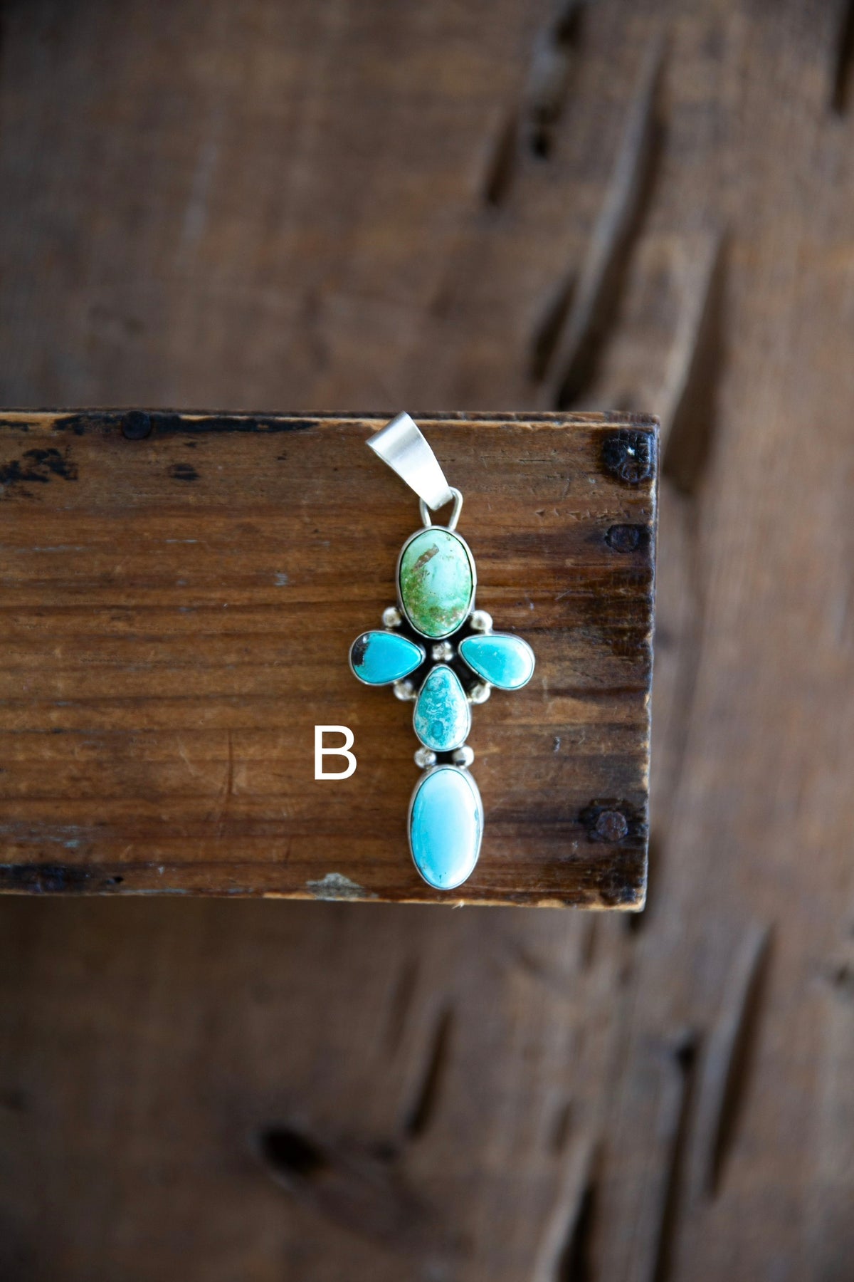 The Kendra | Turquoise Cross Pendant by Travis J.