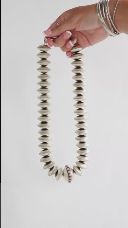 The Epic | Pink Conch Navajo Pearls by Monica Smith