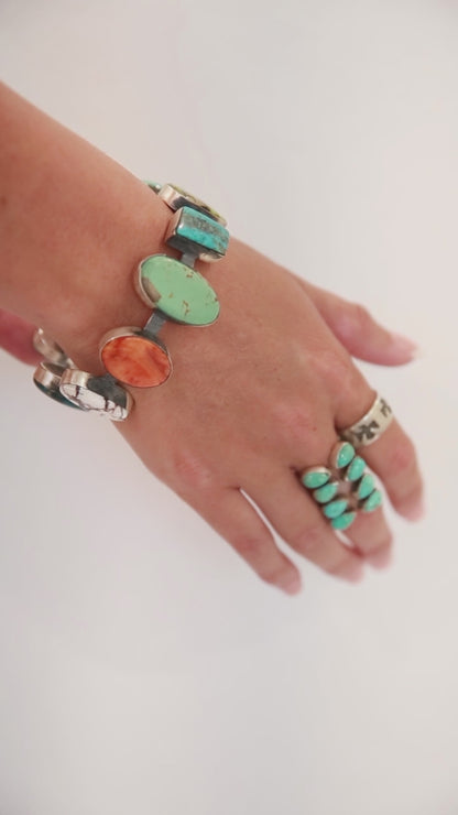The Pacoma | Multi Stone Bangle by Chimney Butte